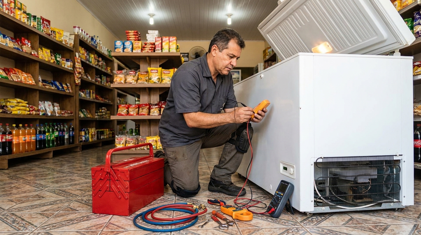 Ajuste de Temperatura do Freezer em Maringá‑PR