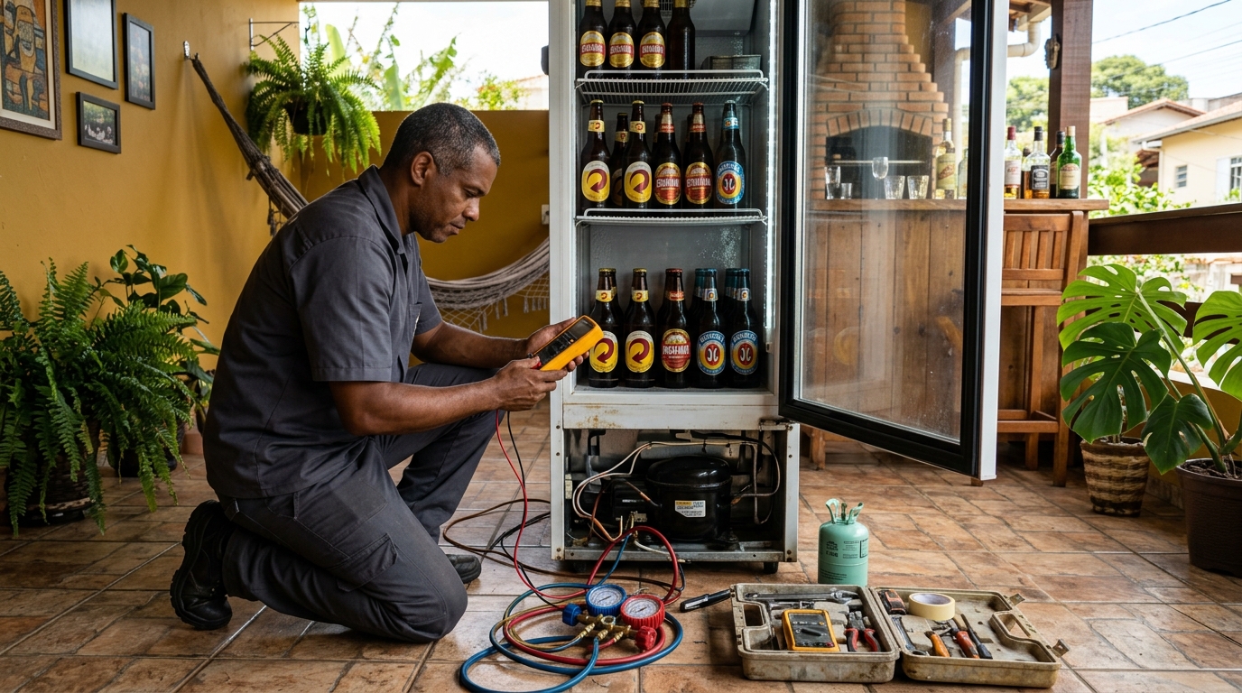 Reparo de Cervejeira Residencial em Maringá‑PR